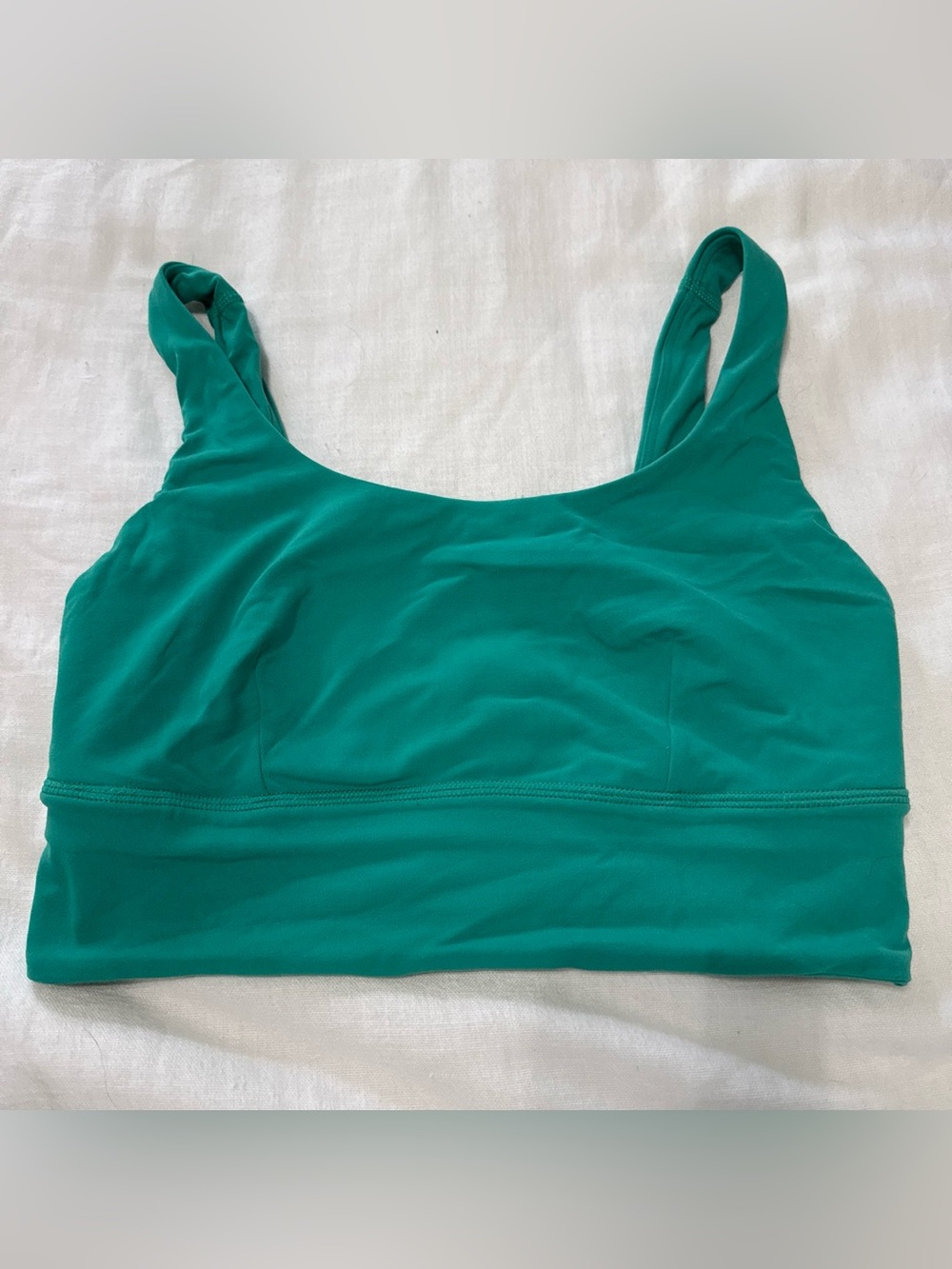 lululemon athletica Teal Scoop-Neck Sports Bra